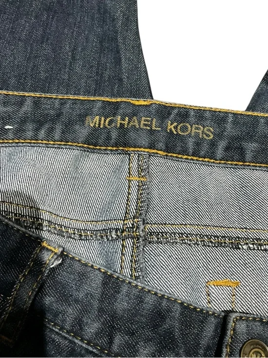 Michael Kors Women's Dark Blue Straight-Leg Jeans - Picture 5 of 6